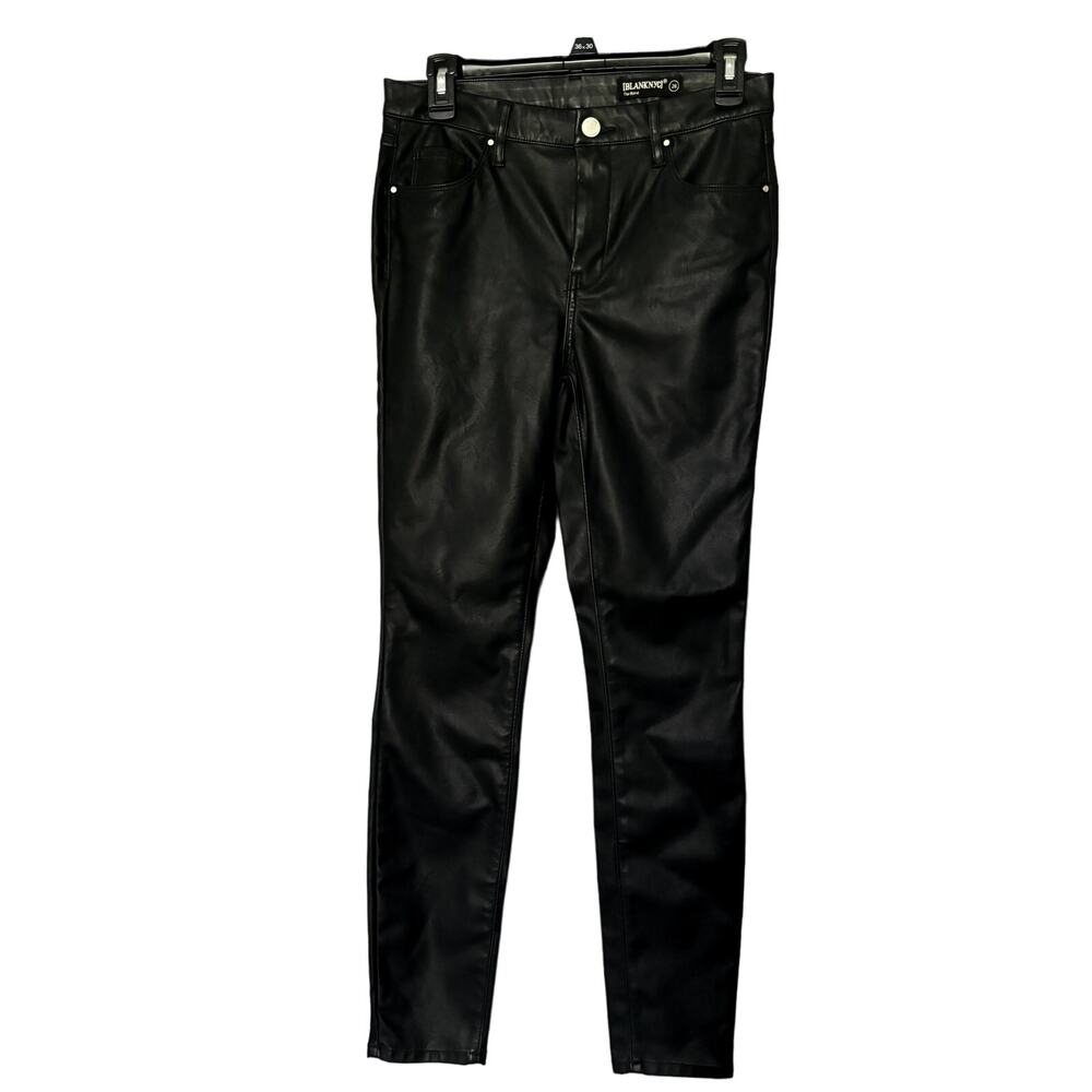 $148-MSRP BlankNYC vegan leather (the bond) skinny pants - sz 28 - NYT